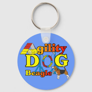 Porte-clés Cadeaux d'agilité beagle