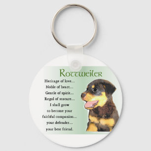 Porte-clés Cadeaux d'amants de rottweiler