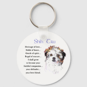 Porte-clés Cadeaux d'amants de Shih Tzu