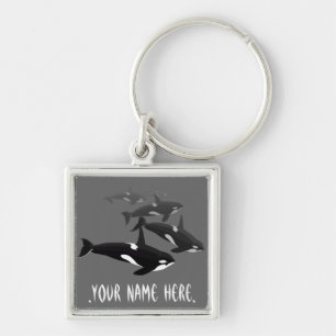 Porte-clés Cadeaux d'art de baleine personnalisés par porte -