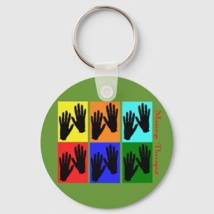 Porte-clés Cadeaux d'art de bruit de thérapeute de massage
