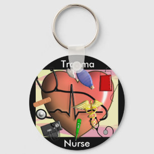 Porte-clés Cadeaux d'art de l'infirmière de trauma