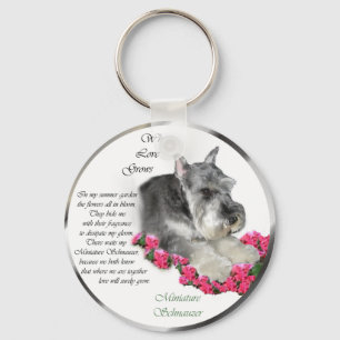 Porte-clés Cadeaux d'art de Schnauzer miniature