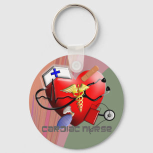 Porte-clés Cadeaux d'art des infirmières cardiaques