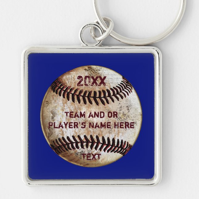 Porte-clés Cadeaux de baseball personnalisés, pour les person (Devant)