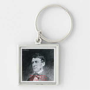 Porte-clés Cadeaux de citation d'Emerson "Creed The Deed" Wis