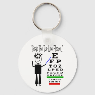 Porte-clés Cadeaux de conception d'ophtalmologiste de