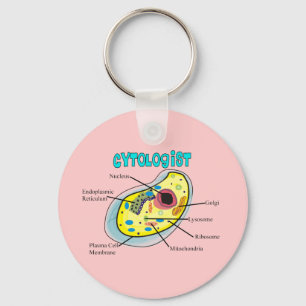 Porte-clés Cadeaux de dessin de cellules humaines de cytologu