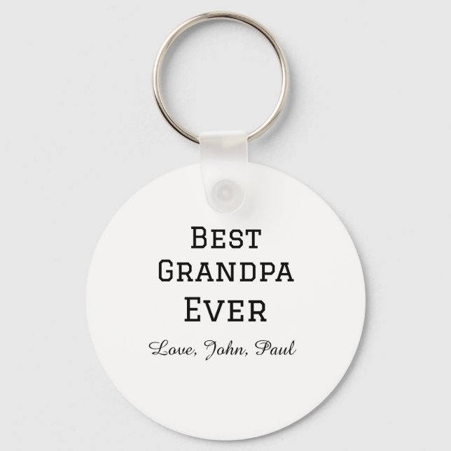 Porte-clés Cadeaux de grand-père Bets simple nom (Recto)
