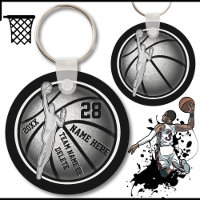 Cadeaux de l'équipe de basket-ball noir, argent, b
