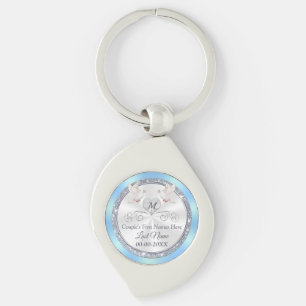 Porte-clés Cadeaux de mariée monogrammes personnalisés