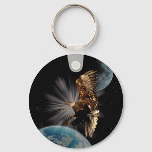 Porte-clés Cadeaux de motivation chauves d'Eagle de