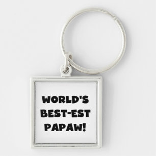 Porte-clés Cadeaux de papaye du Meilleur-est du monde noir