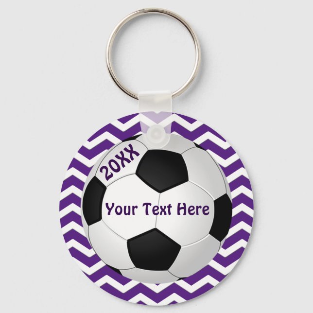 Porte-clés Cadeaux de sacs de soccer personnalisables (Recto)