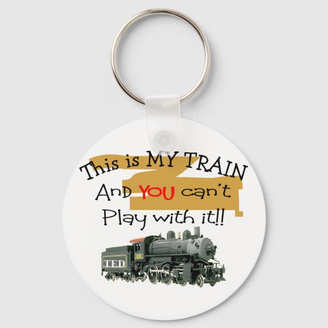 Porte-clés Cadeaux de train historique—Des paroles hilarieuse (Recto)