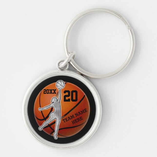 Porte-clés Cadeaux d'équipe de basket-ball personnalisés pour (Devant)