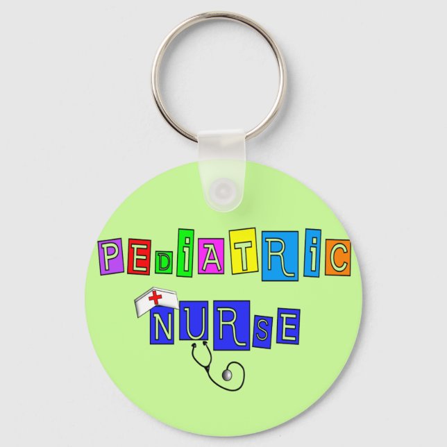 Porte-clés Cadeaux d'infirmières pédiatriques (Recto)