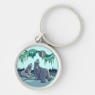 Porte-clés Cadeaux d'ours polaires Porte - clé d'art arctique