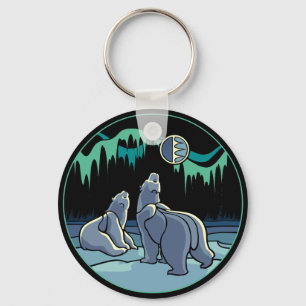Porte-clés Cadeaux d'ours polaires Porte - clé d'art arctique