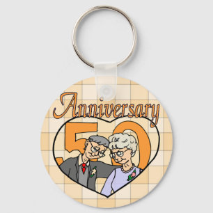 Porte-clés Cadeaux du 50e anniversaire du Mariage