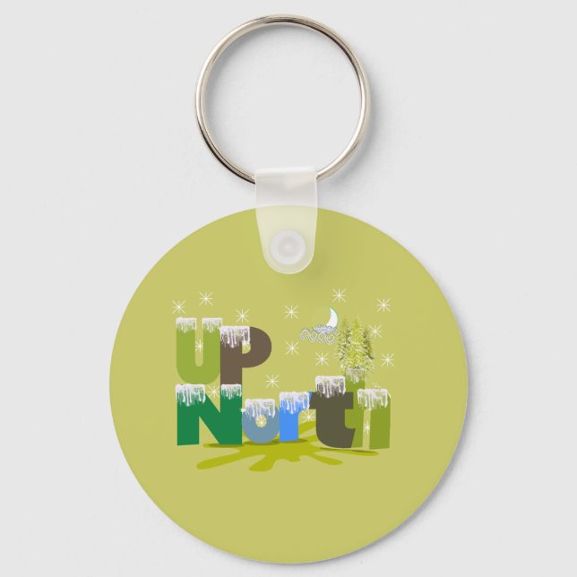 Porte-clés Cadeaux et vêtements UpNorth (Recto)