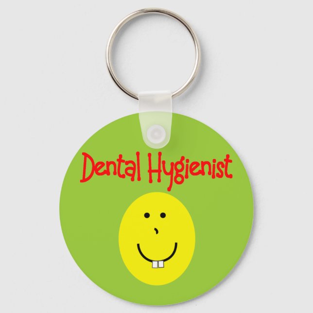 Porte-clés cadeaux hygiénistes dentaires—Drôle (Recto)