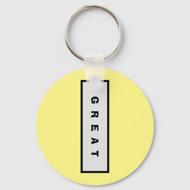 Porte-clés Cadeaux : Moins de 15$ Attractive Authority® GREAT (Recto)