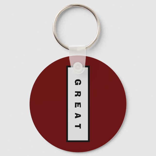 Porte-clés Cadeaux : Moins de 15$ Attractive Authority® GREAT (Recto)