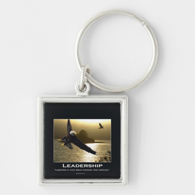 Porte-clés Cadeaux Motivationnels de l'aigle chauve (Devant)
