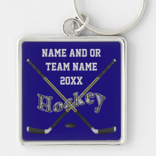 Porte-clés Cadeaux personnalisés d'hockey en vos couleurs et