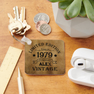 Porte-clés Cadeaux personnalisés vintages de 45e anniversaire