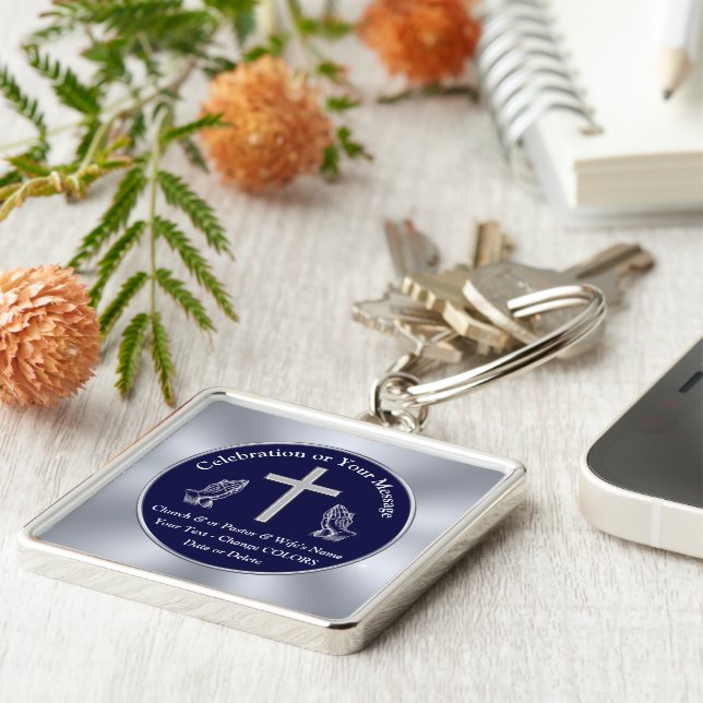 Porte-clés Cadeaux pour la journée d'appréciation du pasteur, (Côté)