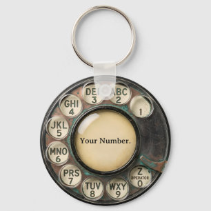 Porte-clés Cadran de téléphone rotatif vintage