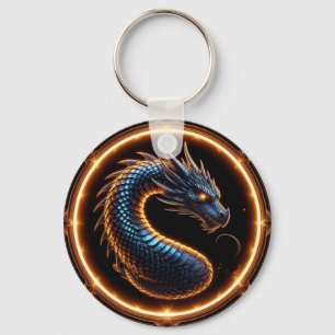 Porte-clés ✨ Cadre de l'emblème de la crête de dragon de fant