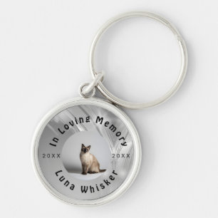 Porte-clés Cadre de mémoire de photo de chronologie d'animal
