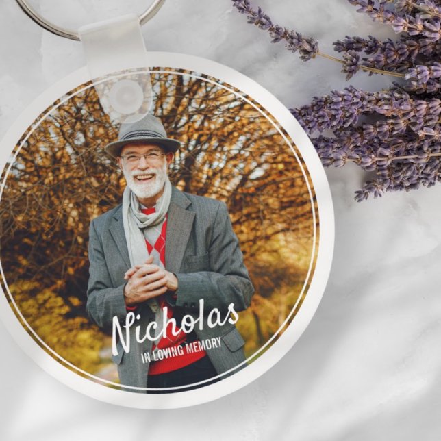 Porte-clés Cadres modernes Simple Photo Funeral Memorial (Créateur téléchargé)