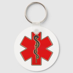 Porte-clés Caducée Médicale