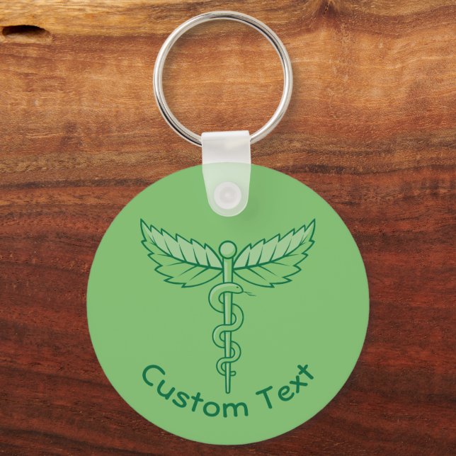 Porte-clés Caduceus avec Porte - clé Feuille (Recto)
