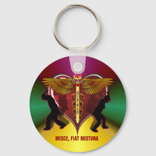 Porte-clés Caduceus Heart V-1, MISCE, FIAT MISTURA