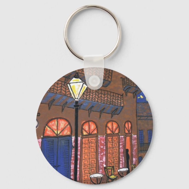 Porte-clés Café nocturne de la Nouvelle-Orléans (Recto)