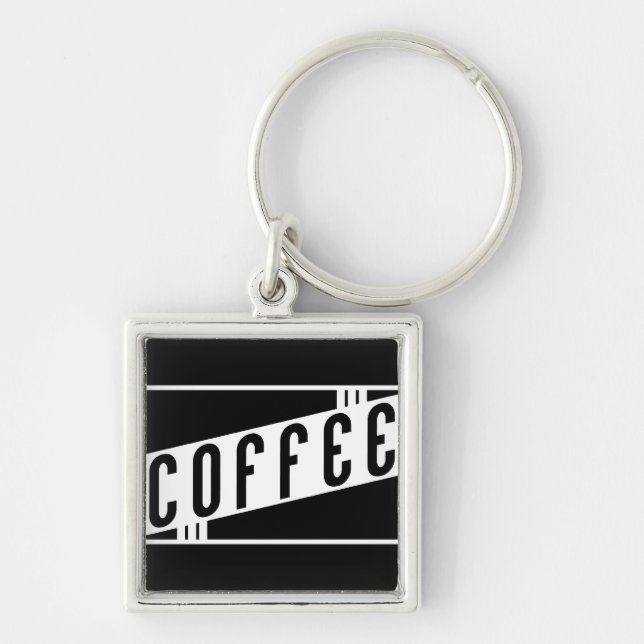 Porte-clés café rétro (Devant)