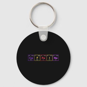 Porte-clés Caféine Molécule Café Formule chimique Chemisier