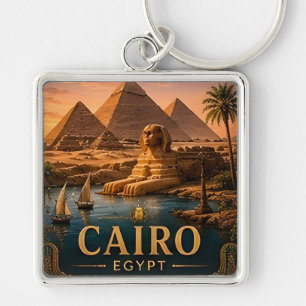 Porte-clés 🧲 Caire Égypte Souvenir de vacances pour voyageur
