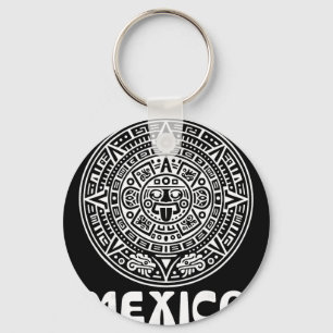 Porte-clés Calendrier Aztèque Mexicain Fan de Foot Futbol Viv