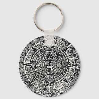 Porte-clés Calendrier maya noir
