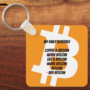 Porte-clés Calendrier quotidien Bitcoin