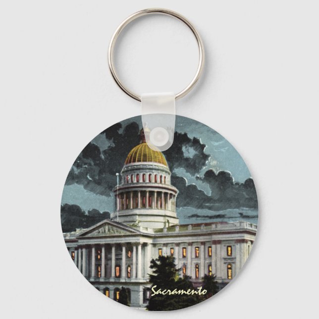 Porte-clés California State Capitol Moonlight Porte - clé (Recto)