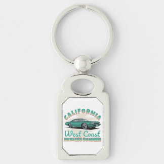 Porte-clés California West Coast Voiture Ancienne Métal