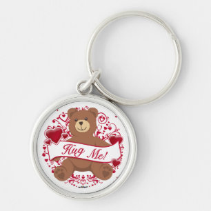 Porte-clés Câlins ! Ours en peluche de la Saint-Valentin