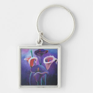 Porte-clés Callas Violet Lilac Et Violet Art